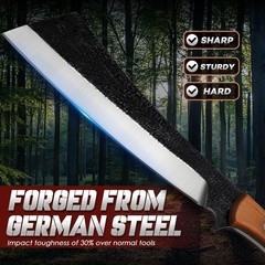 Freelander Japanese Style High Carbon Steel Machete with Red Sandalwood Ergon…