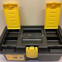 2 Pack! ~ STANLEY® 12.5 in Toolbox Tool Box with Lid Organizers STST13011