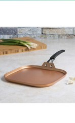 Ecolution Endure 11 Inch Nonstick Griddle | Induction Base | Oven Safe, Copper