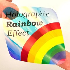 Custom Holographic Rainbow Stickers 100 Pack Personalized Waterproof Vinyl Logo