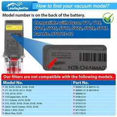 Leadaybetter Filter Replacement for Dyson V11 SV14 SV15 SV17 SV28 Animal Ext…