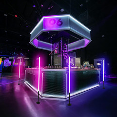 Rechargeable RGB DJ Tube Lights with Stand – 4 Pack for Events & Decor