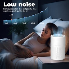 Air Purifiers For Home Room True HEPA Washable Filter Allergies Smoke Pets