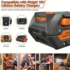 New For Ridgid R840087 6Ah 8Ah Lithium Battery Rigid 18 Volt R840085 Power Tools