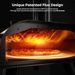 3-in-1 Portable Pizza Oven – Wood, Gas & Electric Options