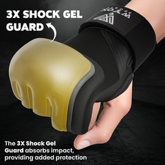 Gel Boxing Hand Wraps Inner Gloves for Men & Women, 80cm Quick Wrist Straps,
