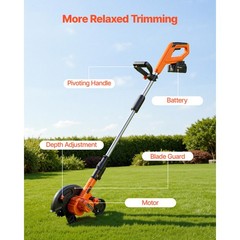 Uimoso Cordless Lawn Edger with 8.8-inch Blade for Precise Trimming