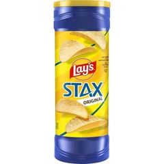 Snack Anytime with Lay’s Stax Crisps – 5.75 Oz Re-sealable Canister