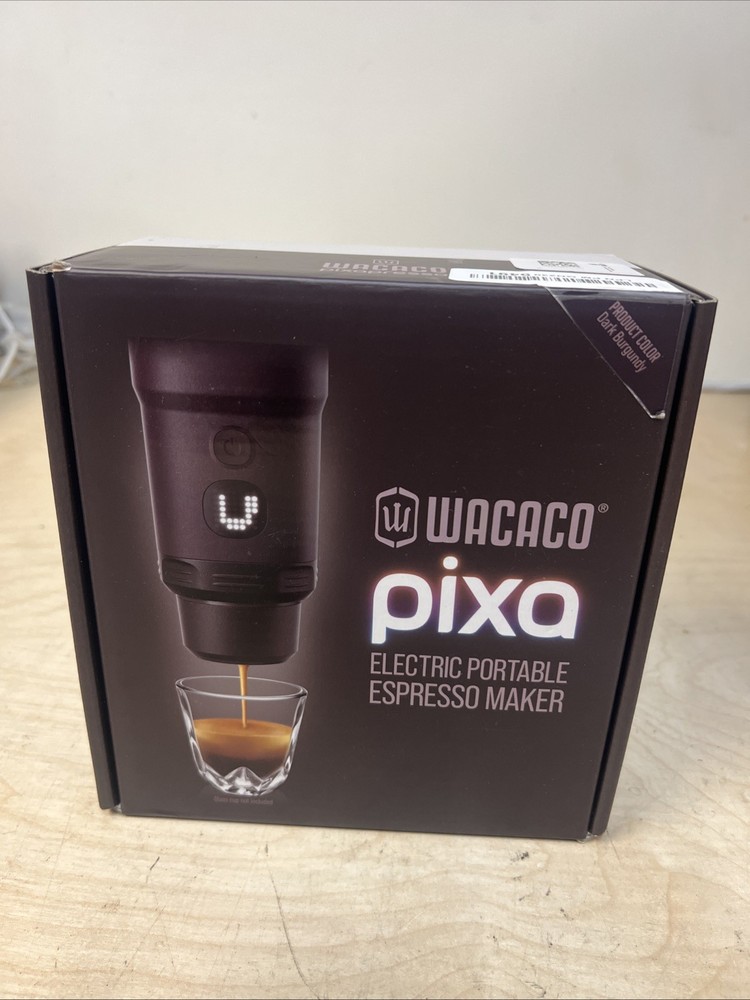 WACACO PIXA ELECTRIC PORTABLE ESPRESSO MAKE(DARK Burgundy