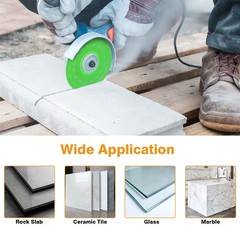 3x 4.5″Diamond Glass Cutting Disc Tile Ceramic Marble Chamfer Blade for Grinder