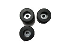 3 Black Rubber Bumper Air Compressor Feet 2.5″ Diameter Made in USA Vibration