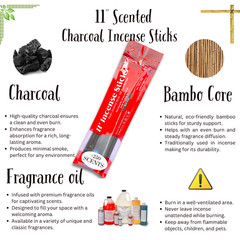 Incense Sticks 11″ Sage Bulk Hand Dipped Charcoal Wholesale Home Fragrance