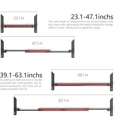 Stair Tread Gauge Tool Dual Nut Adjustable Jig Red Black