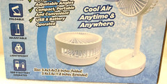 Northern Chill Portable Foldable Fan Cool Air Anytime & Anywhere USB & Battery