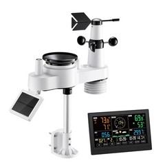 Uimoso 7-in-1 Wireless Weather Station 7.5” Display and Indoor-Outdoor Sensor