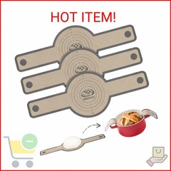 3 PCS Silicone Bread Sling for Dutch Oven Liners, Non Stick & Easy to Clean Sili