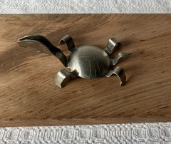 Silver Black & Tan Turtle Beer Tool for Layering Drinks