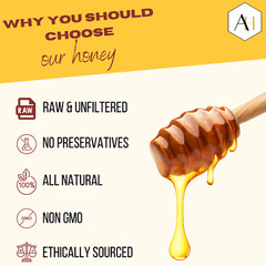 6 lbs of PURE Unfiltered Bulk Raw Wildflower Honey Jug – Half Gallon of Honey