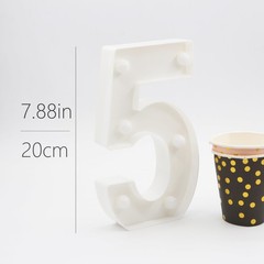 7.88 Inch Light Up Numbers 18 Sign Happy 18th Birthday Party Table Decor