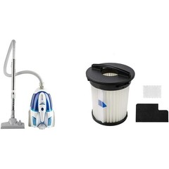 Bagless Canister Vacuum Portable Cyclonic Corded Vacuum Cleaner with HEPA Filter