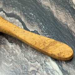 10″ Olive Wood Ladle Handmade in Tunisia, Gorgeous Unique Wood Characteristics
