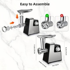 Commercial 3500W Power Electric Meat Grinder Household Sausage Maker Stuffer US