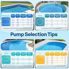 Swimming Pool Pump 1.5/2.0/2.5HP Self Primming w/ Timer for in/Above Ground Pool