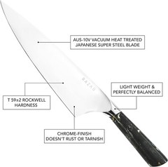 Razab 8 Inch Japanese Professional Chef Knife, High Carbon Stainless Steel
