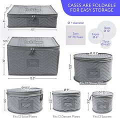 China Storage Containers Plate Cup Flatware Platter Hard Shell Stackable Holders
