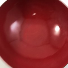 West Elm Enamel MCM Style Metal 4.25 in. Bowls Set 4 Red & Orange Dishes *As-Is*