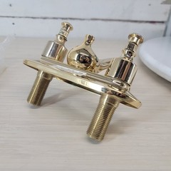 NOS Jameco BS1402G 24K Gold Finish Bathroom Faucet Complete In Box Vintage 1991