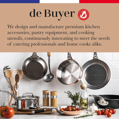 MINERAL B Carbon Steel Fry Pan – 8” – Ideal for Searing, Sauteing & Reheating –