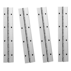 4Pcs 8Inch Piano Hinges,304Stainless Steel Hinge(Silver) 1.2” Open Width,0.0…