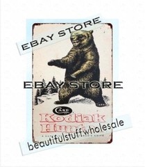 unusual home decor Case Kodiak Sheath Knife metal tin sign