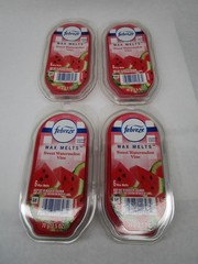 4 Packs Febreze Wax Melts Sweet Watermelon Vine Limited Edition 2.5oz Red