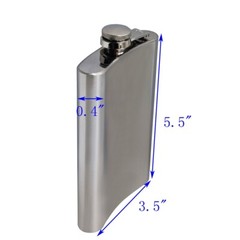10oz Portable Alcohol Pocket Flask with Funnel Stainless Steel Whiskey Flask