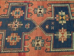 4.6 x 10.7 Orange Semi Antique Caucasian Yuruk Runner 72293