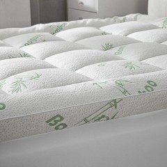 Cooling Bamboo Mattress Topper for Back Pain Relief,8-20″Deep Pocket for Bedroom