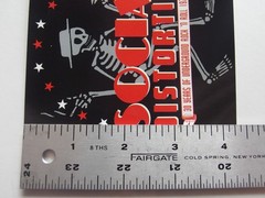 Social Distortion 30 Years Skeleton Logo Sticker C&D Visionary Punk Rock 4×4.25″