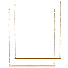 2x Clothing Hanging Rack Metal Gold Garment Storage Organizer Clothes Rack