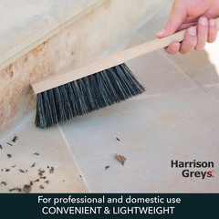 14.2″ Hand Broom Soft Bristles Cleaning Brush, Dusting Brush with Wooden Handle,