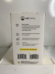 Airthings Corentium Home 223 Digital Radon Detector, Black/Gray, portable