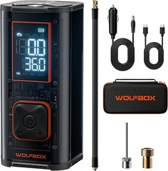 WOLFBOX MegaFlow 24 Pro 12000mAh&150PSI Tire Inflator Portable Air Compressor
