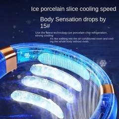 Portable Hanging Neck Fan 5-Speed USB Rechargeable Bladeless W/ Cold Plate USA