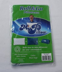 MyPillow Unisex Adult’s Roll & Go Pillowcase AC2 Blue Sage Size 12″x18″ NWT