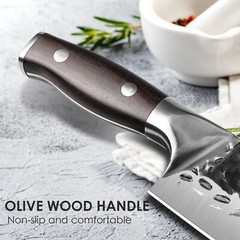 Cleaver Knife Hand Forged Kitchen Knife Hammered High Carbon Steel Chef’s Knife