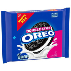 OREO Double Stuf Chocolate Sandwich Cookies, Party Size, 24.95 oz package,