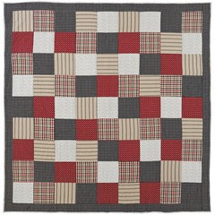 Victory Americana **King Size** 3 Pc Quilt Set Cotton Patchwork Comforter+Shams