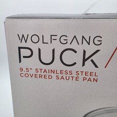 SEALED BOX – Wolfgang Puck 9.5 in. Covered Sauté Pan • 18/10 Stainless Steel New