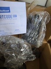 Kwikset SmartCode 917 Electronic Keyless Door Lever Lock Satin Nickel Metal